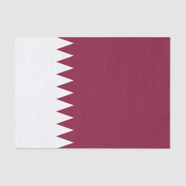 Katar-Flag Seidenpapier (Vorderseite)