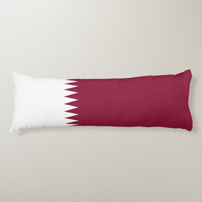 Katar-Flag Seitenschläferkissen (Vorderseite)