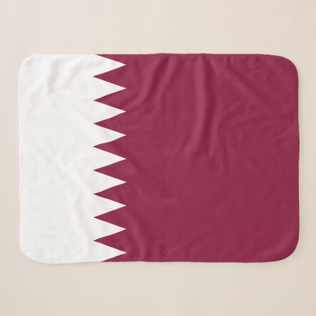 Katar-Flag Sherpadecke (Vorderseite (Horizontal))
