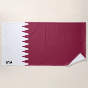 Katar Flag Splendid Patriotic Strandtuch