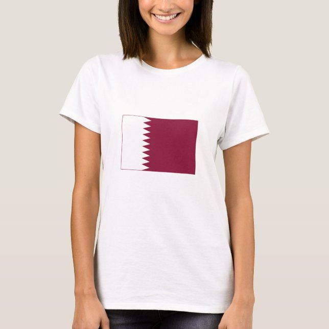 Katar-Flag T-Shirt (Vorderseite)