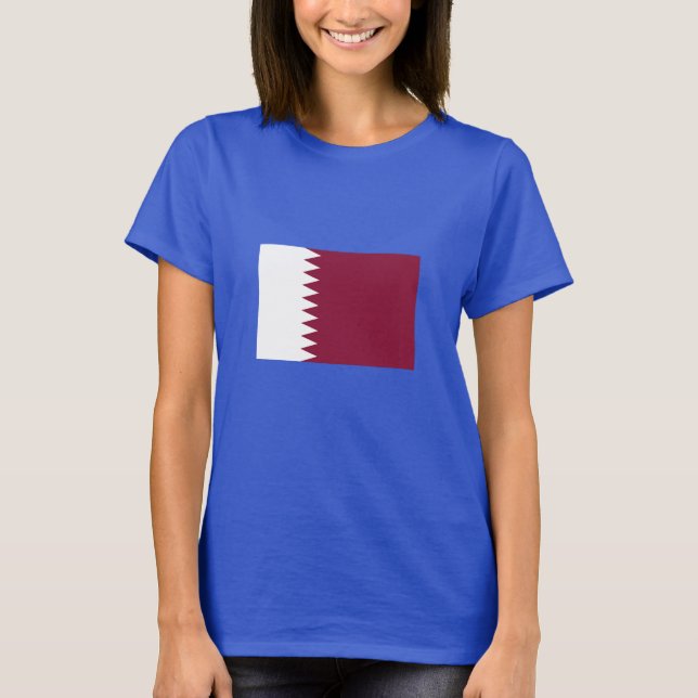 Katar-Flag T-Shirt (Vorderseite)
