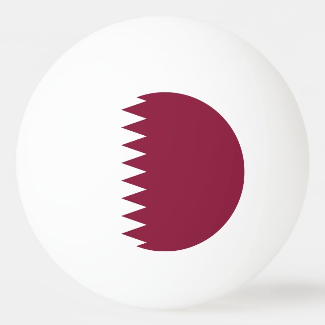 Katar-Flag Tischtennisball (Vorderseite)