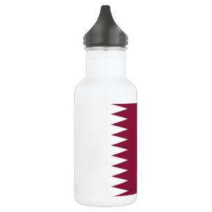 Katar-Flagge Edelstahlflasche