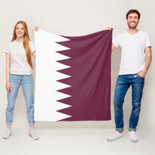 Katar-Flagge Fleecedecke