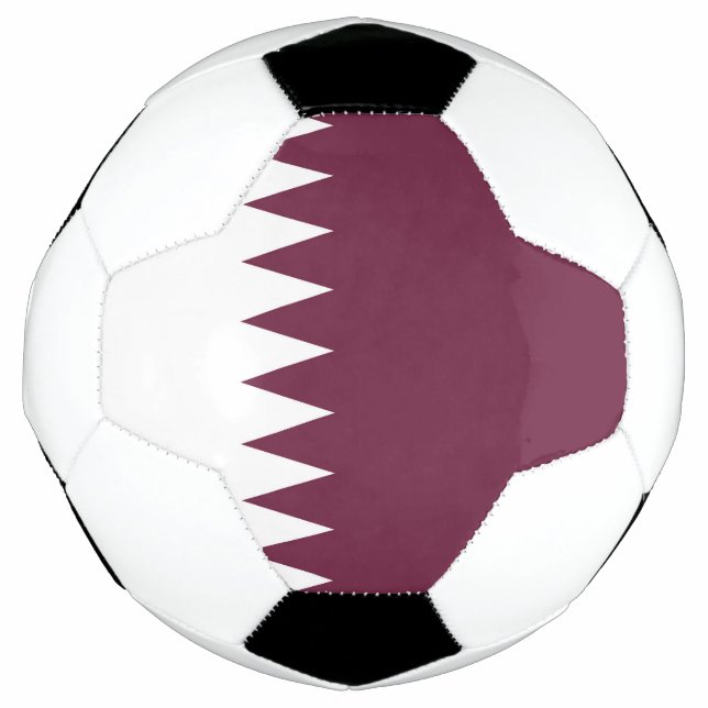 Katar-Flagge Fußball (Vorderseite)