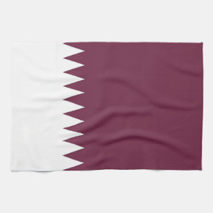 Katar-Flagge Geschirrtuch