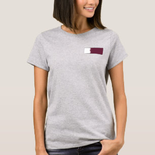Katar-Flagge + Karte T-Shirt