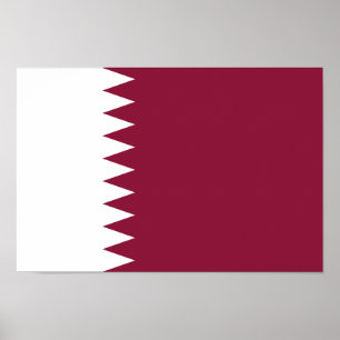 Katar-Flagge Poster