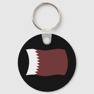 Katar-Flagge Schlüsselanhänger