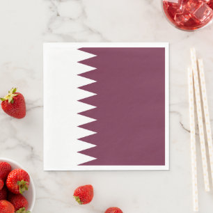 Katar-Flagge Serviette