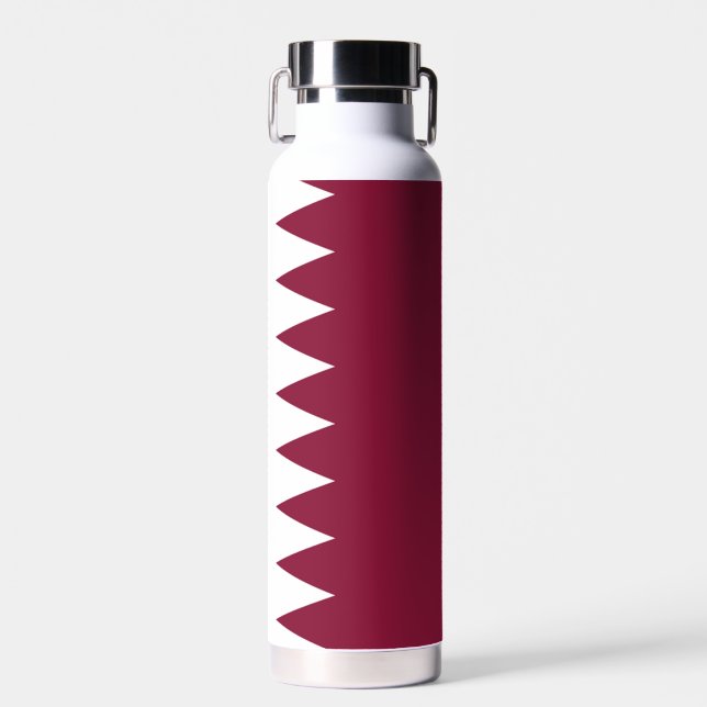 Katar-Flagge Trinkflasche (Vorne)