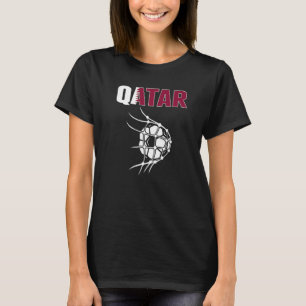 Katar-Fußball-Ball im Netz Unterstützung für Ziele T-Shirt