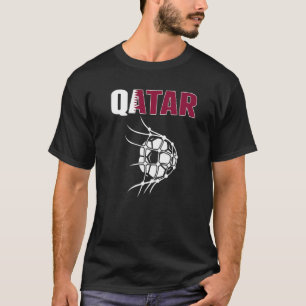 Katar-Fußball-Ball im Netz Unterstützung für Ziele T-Shirt