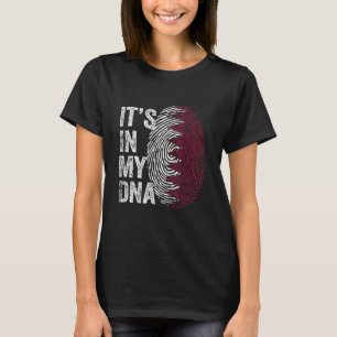 Katar ist in meiner DNA Niedlich Qatari Fingerprin T-Shirt