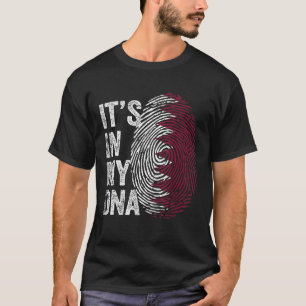 Katar ist in meiner DNA Niedlich Qatari Fingerprin T-Shirt