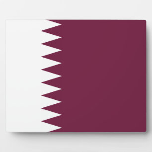 Katar - Katar-Flagge Fotoplatte