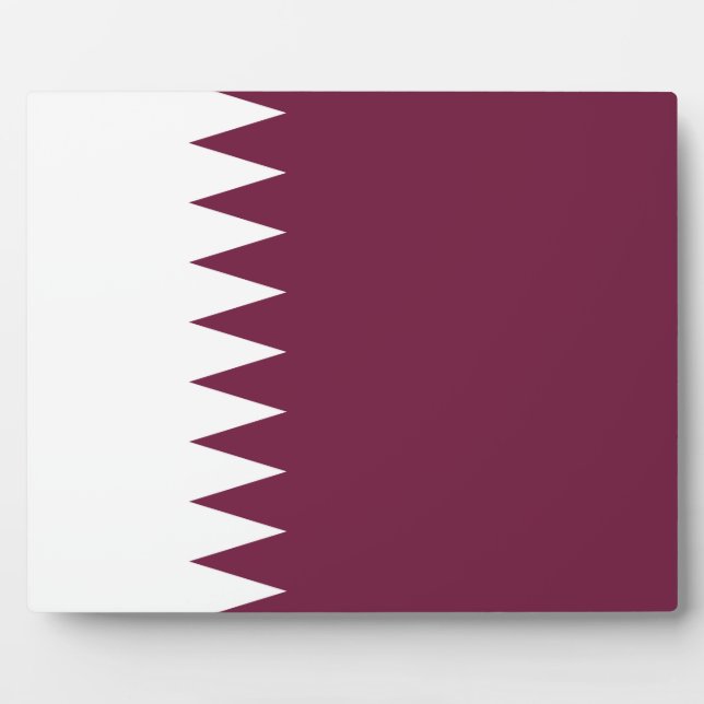 Katar - Katar-Flagge Fotoplatte (Vorderseite)