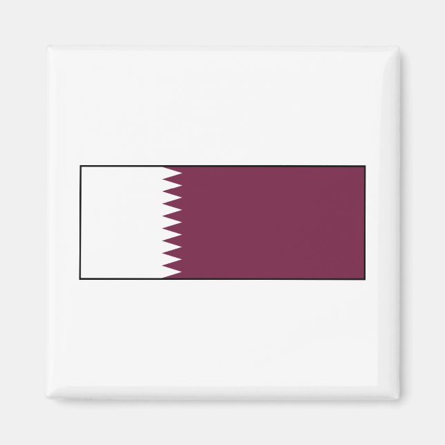 Katar - Katar-Flagge Magnet (Vorne)
