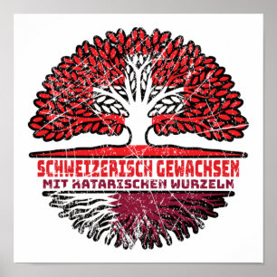 Katar Katarer Schweizer Schweiz Baum Wurzel Poster