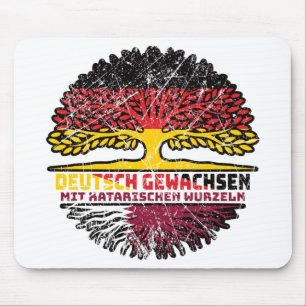 Katar Katarisch Deutsch Deutschland Baum Wurzel Mousepad