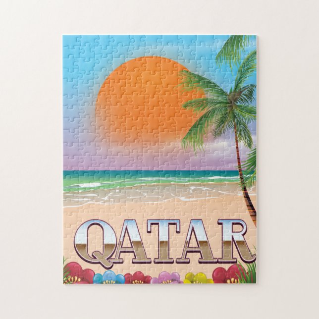 Katar-Reiseposter (Vertikal)