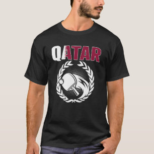 Katar Table Tennis Katar Ping Pong Unterstützer Sp T-Shirt