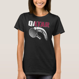 Katar Table Tennis Katar Ping Pong Unterstützer Sp T-Shirt