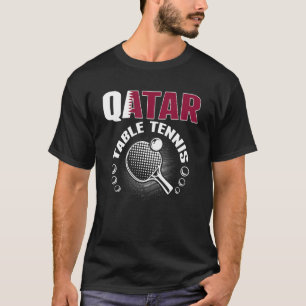 Katar Tischtennis unterstützen Katar Ping Pong Te T-Shirt