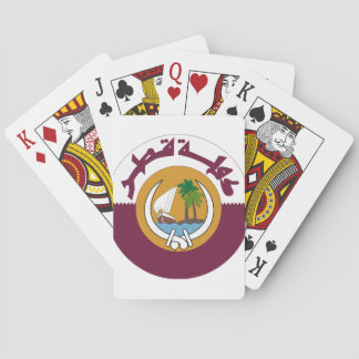 Katar-Wappen Spielkarten
