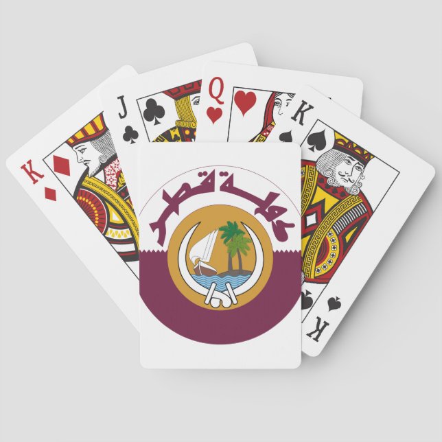 Katar-Wappen Spielkarten (Rückseite)