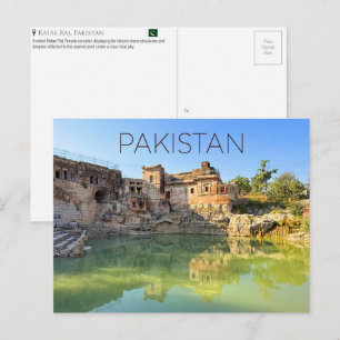 Katas Raj Tempel, Pakistan Reise-Postkarte Postkarte