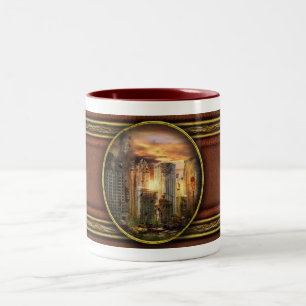 Katastrophe - Chicago, IL - Man muss den Hund ausf Zweifarbige Tasse