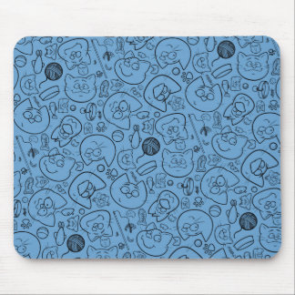Katastrophenmuschel, blau mousepad