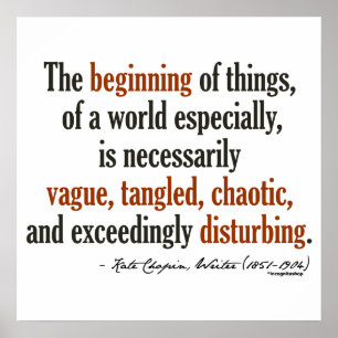 Kate Chopin Zitat Poster