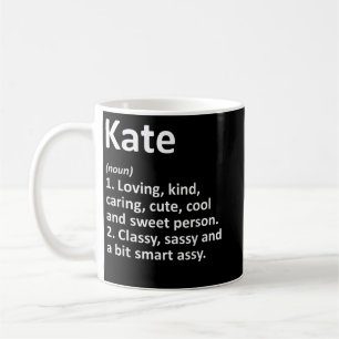 KATE Definition Personalized Name Funny Birthday G Kaffeetasse
