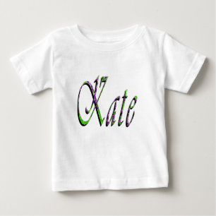 "Kate" Florales Lavendel Kate Name, Baby T-shirt