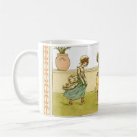 Kate Greenaway Jardin Vintage filles Mug