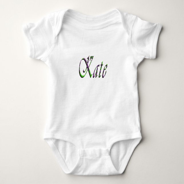 "Kate", Name, Logo Baby Strampler (Vorderseite)