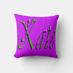 Kate, Name, Logo, Mgenta-Kissen Kissen