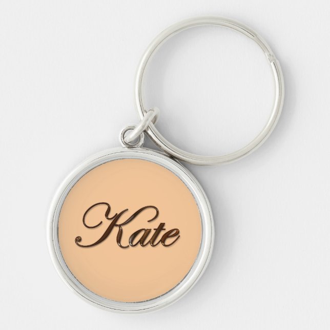 KATE-Namensmarke Geschenkkette oder Zipper-ziehen Schlüsselanhänger (Vorne)