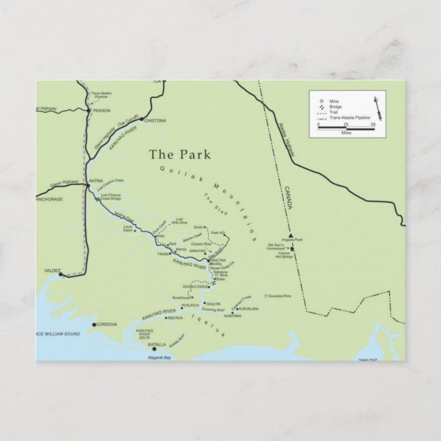 Kate Shugaks Park Postcard Postkarte (Vorderseite)