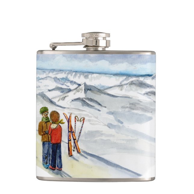 kate und Jamie-Flasche Flachmann (Vorderseite)