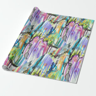 KATEGORIE FIVES SWIRLING ABSTRAKT ART DESIGN GESCHENKPAPIER