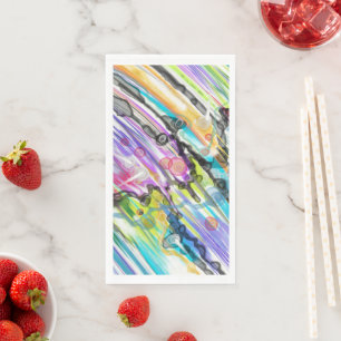 KATEGORIE FIVES SWIRLING ABSTRAKT ART DESIGN SERVIETTE