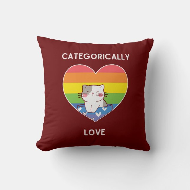 kategorische Liebe Kissen (Vorderseite)