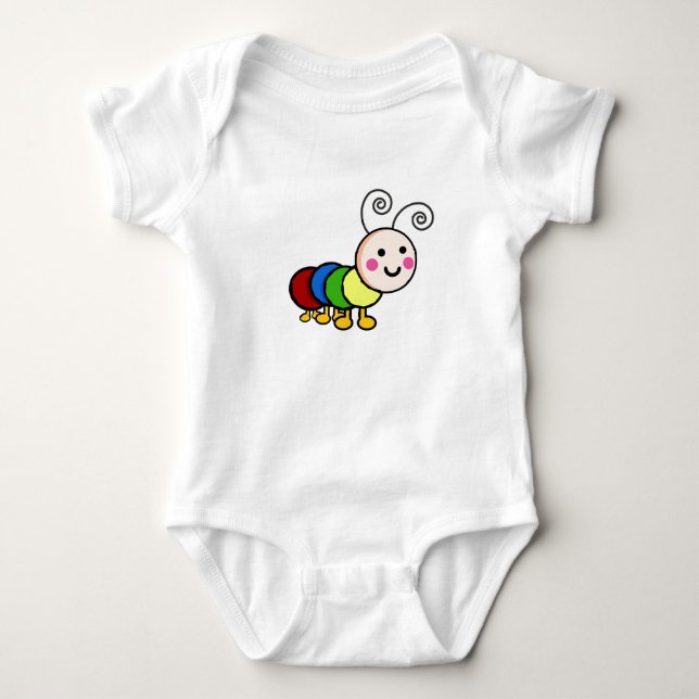 Katepillar Baby Strampler (Vorderseite)