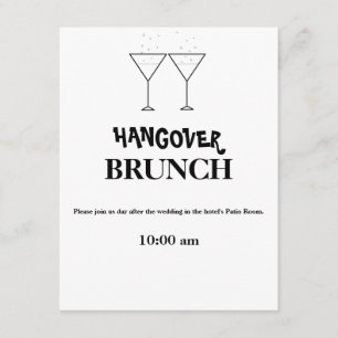 "Kater-Brunch" Einladungen