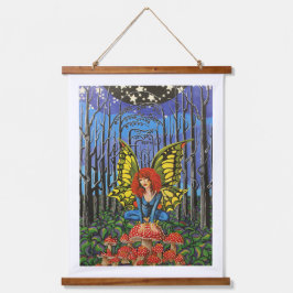 Katerfly. Kate Bush Wandteppich Mit Holzrahmen
