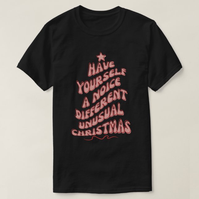 Kath und Kim Weihnachtsnoice Unterschiedliches ung T-Shirt (Design vorne)